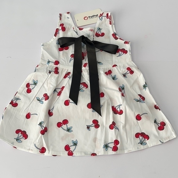 new PatPat Baby Girl Cherry Print Dress - Picture 2 of 4